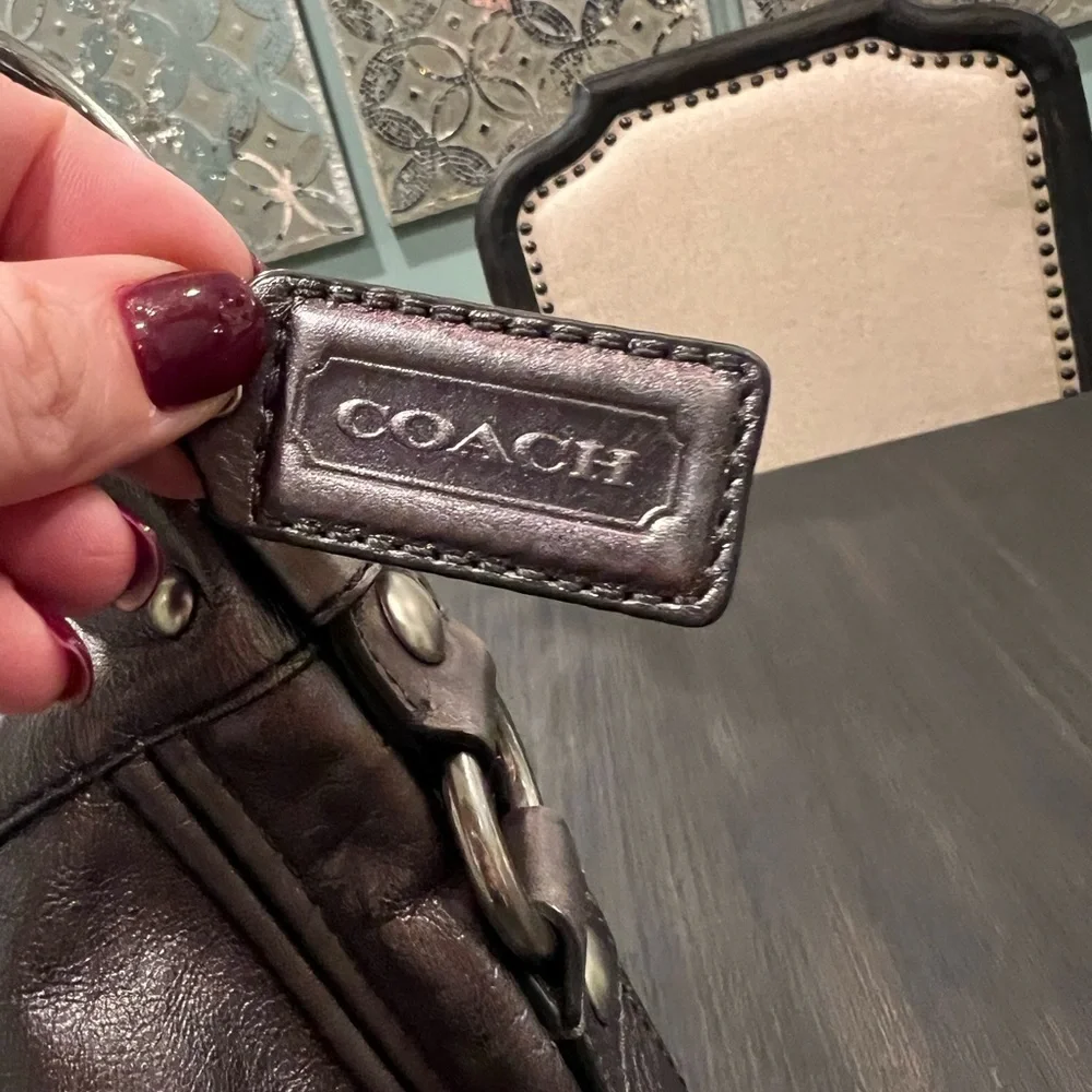 Coach Leather Zoe Hobo Bag